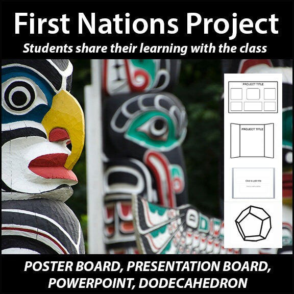 Canada's First Nations Research Project - PBL // Printable Teaching Resource // No Prep Classroom // Project Based Learning