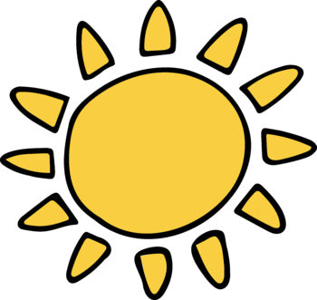 Smiling Sunshine and Rainbows Clip Art Kit