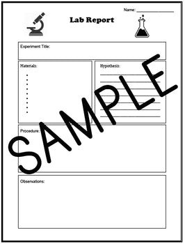 Science Lab Report - Template