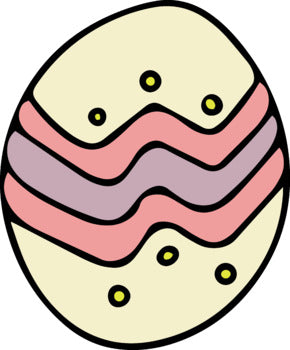 FREEBIE – Spring Easter Egg Clip Art Set – 7 images