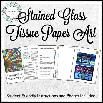 Tissue Paper Art - Stained Glass