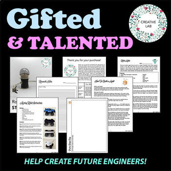 Gifted & Talented - Robot Maker - 100% Editable