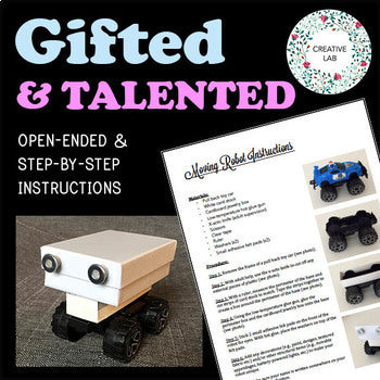Gifted & Talented - Robot Maker - 100% Editable