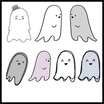 FREE - Halloween Clipart - Ghosts