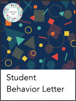 Student Behaviour Letter - To Parents - Template