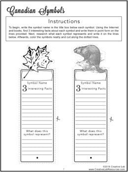 Canada Symbols Project - Interactive Fan - PBL
