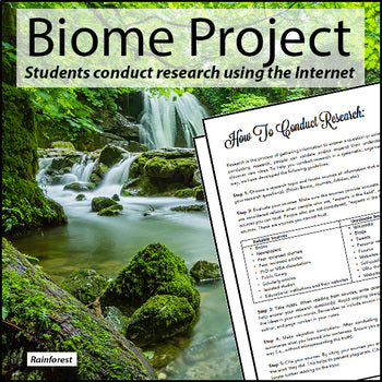 Biomes Research Project - PBL - 100% Editable