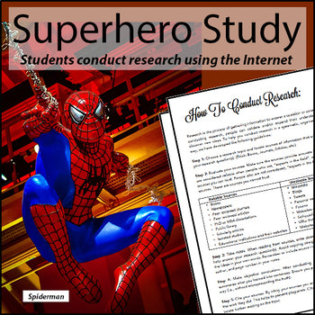 Superhero Research Project - 100% Editable