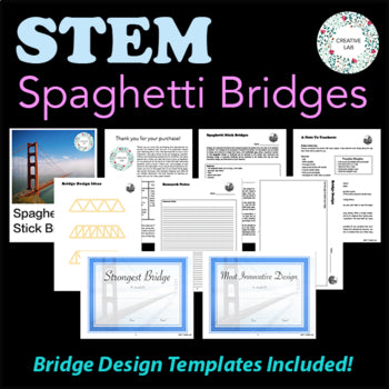 Spaghetti Stick Bridges - 100% Editable