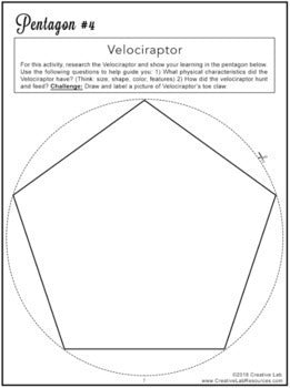 Dinosaur Project Craft Activity - 100% Editable