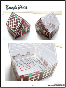 Build a Gingerbread House - Christmas Math Area