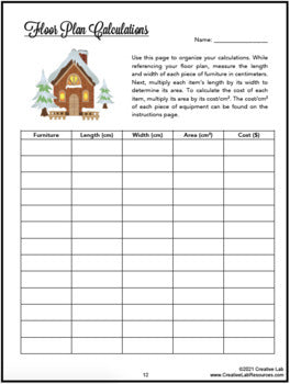 Build SANTAS HOUSE - Christmas Math Area