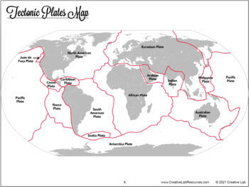 Tectonic Plates Globe - 3D World Map Model - 100% Editable