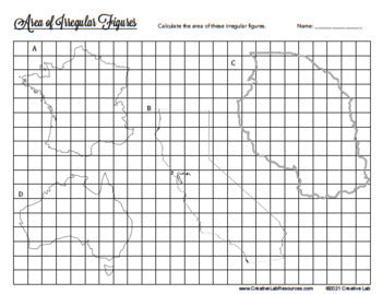 Area of Irregular Shapes / Figures - Geometry Practice Worksheets
