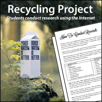 Recycling Research Project - 100% Editable
