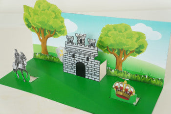 Build a Castle Pop Up Art Activity Craft - Primary 2nd Grade