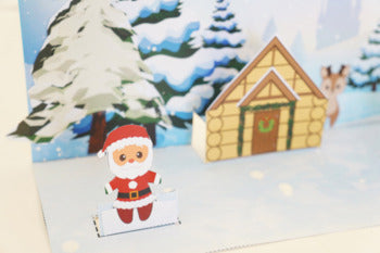 Santa's House Scene 3D Craftivity