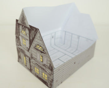 Build a Haunted House Craft - Halloween Math Craft - Area Multiplication