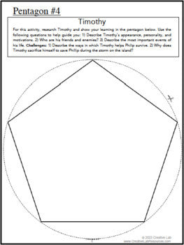 The Cay - Novel Study Project Craft - PBL