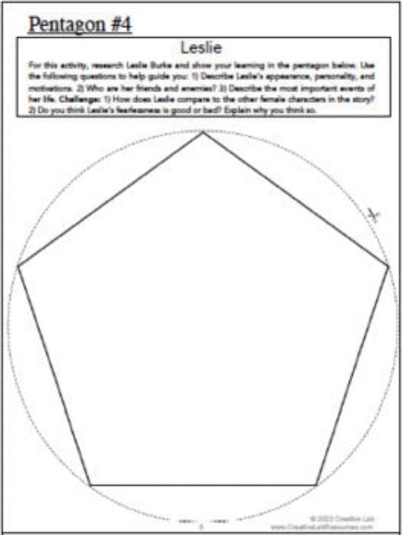 Bridge to Terabithia - Novel Study Project Craft - 100% Editable