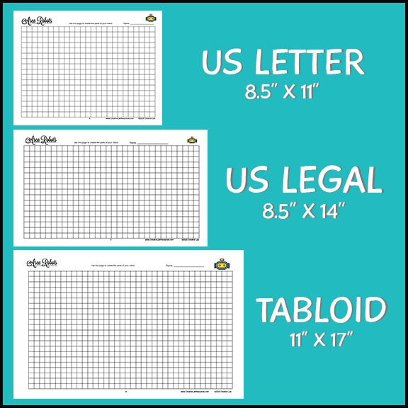 Area Robots - Math PBL // Printable Teaching Resource // No Prep Classroom // Project Based Learning