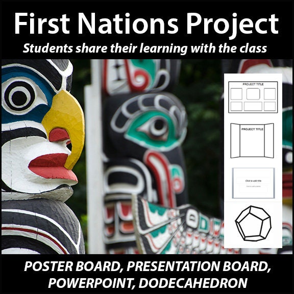 Canada's First Nations Research Project - 100% Editable // Printable Teaching Resource // No Prep Classroom // PBL Project Based Learning