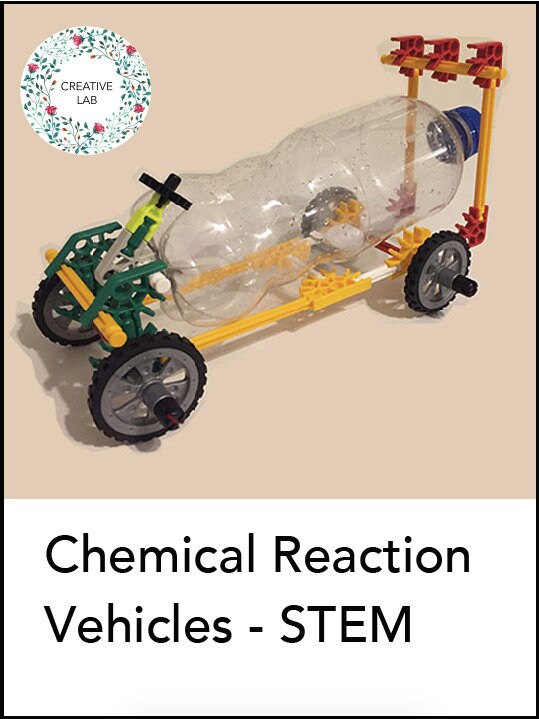 Chemical Reaction Cars - Baking Soda - STEM // Printable Teaching Resource // No Prep Classroom //