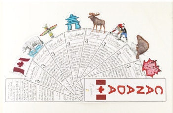 Canada Symbols Project Craft - Interactive Fan - PBL // Printable Teaching Resource // No Prep Classroom //