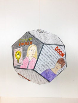 City of Ember - Novel Study Project Craft - PBL // Printable Teaching Resource // No Prep Classroom // Project Based Learning