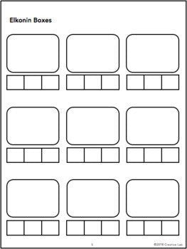 Elkonin Boxes - Phonological Awareness - Reading Strategies // 100% Editable // Printable Teaching Resource // No Prep Classroom //
