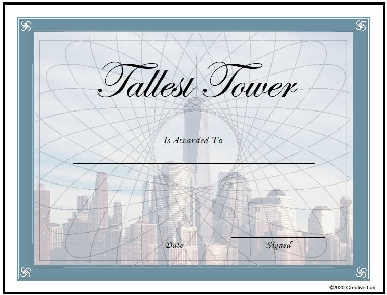 Engineering Design Challenge - Spaghetti Tower - 100% Editable // Printable Teaching Resource // No Prep Classroom //