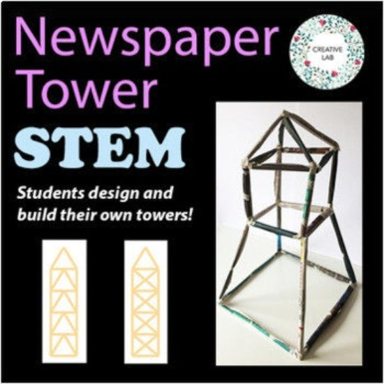 Engineering Design Newspaper Towers - STEM