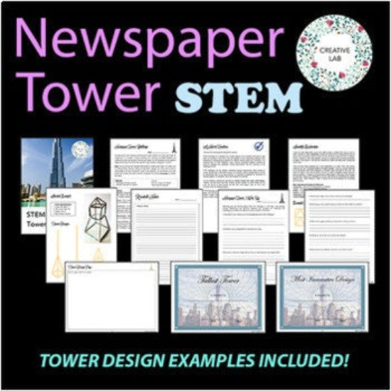 Engineering Design Newspaper Towers - STEM