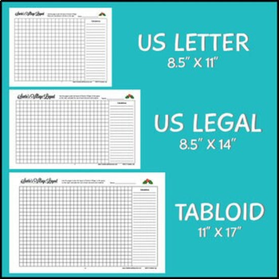 Santa's Village Design - Area & Perimeter // Printable Teaching Resource // No Prep Classroom //