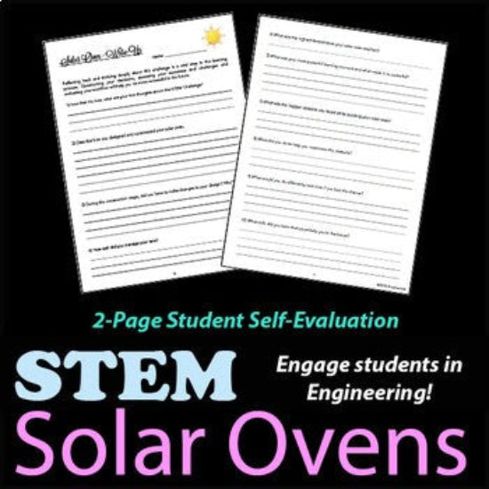 Solar Cooker Ovens - Thermal Energy Transfer - 100% Editable // Printable Teaching Resource // No Prep Classroom //