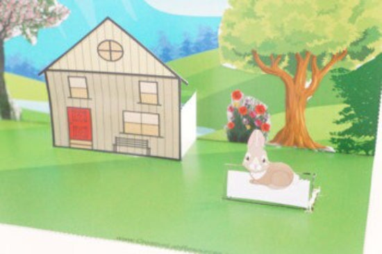 Tiny House Scene 3D Craftivity - 100% Editable // Printable Teaching Resource // No Prep Classroom //