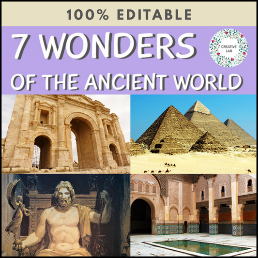 7 Wonders of the Ancient World - 100% Editable