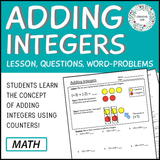 Adding Integers - Lesson & Practice Questions