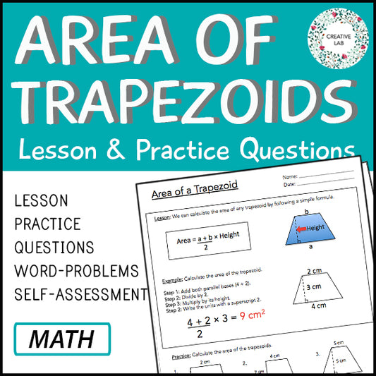 Area of Trapezoids - Lesson & Practice Questions