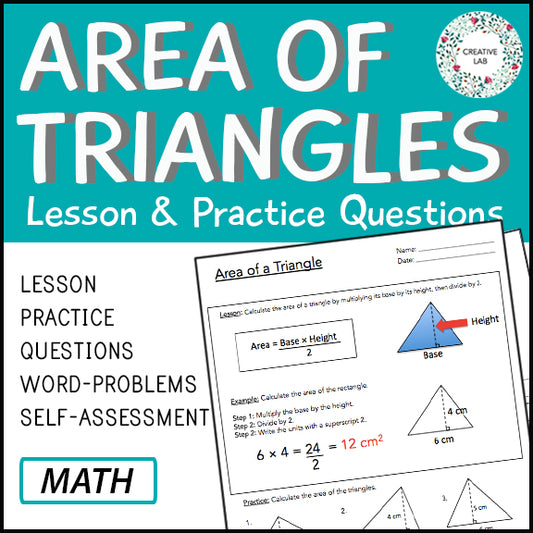 Area of Triangles - Lesson & Practice Questions