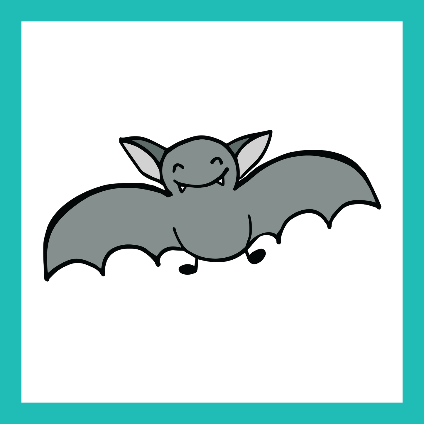 FREE - Smiling Bats Clip Art