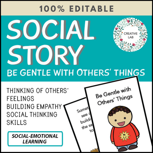 Behavior Social Story - Destructive Behaviour - 100% Editable