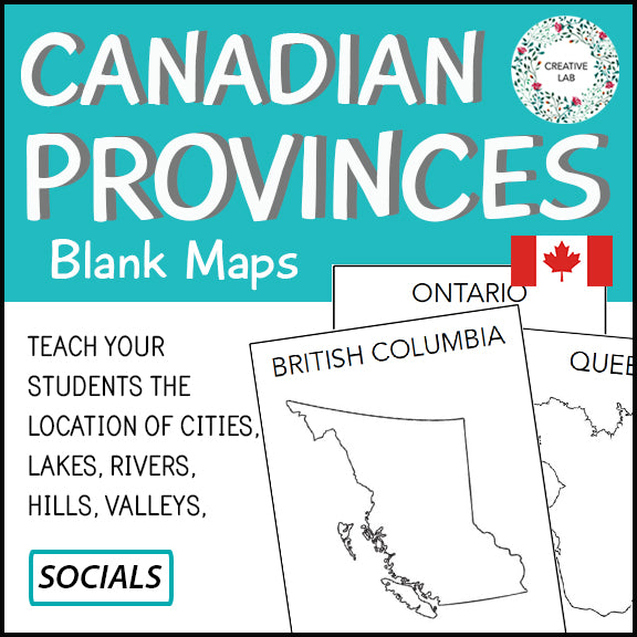 Canada Map Lab Canadian Province Maps & Canada Map – Creative Lab