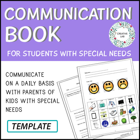 Communication Book - For Students With Special Needs