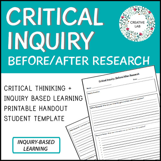 Inquiry Based Learning - Critical Inquiry Template