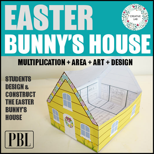 Math Easter Bunny's House Craft
