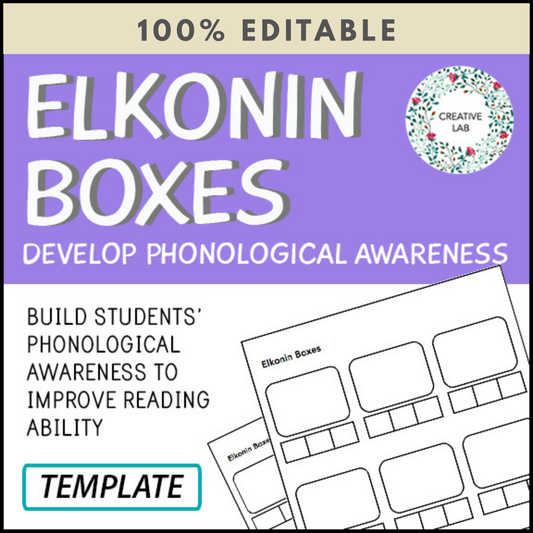 Elkonin Boxes - Phonological Awareness - 100% Editable
