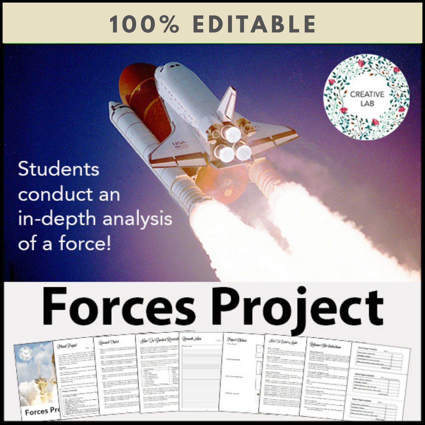 Forces Project Homework Idea Forces Research Project - 100% Editable – Creative Lab