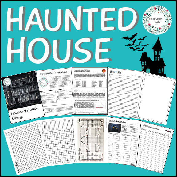 Haunted House Math Activity - Multiplication Area Perimeter
