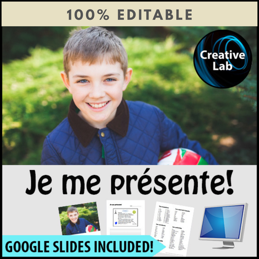 Je me presente! - 100% Editable